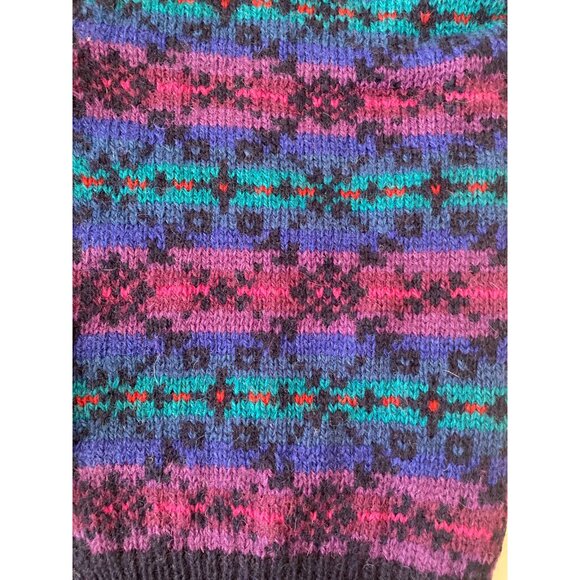 Talbots Susan Bristol Vintage Multicolor Shetland Wool Cardigan Sweater S - Picture 12 of 14